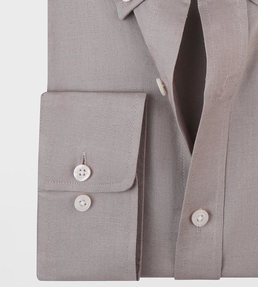 Linen Cotton Button-Down Shirt
