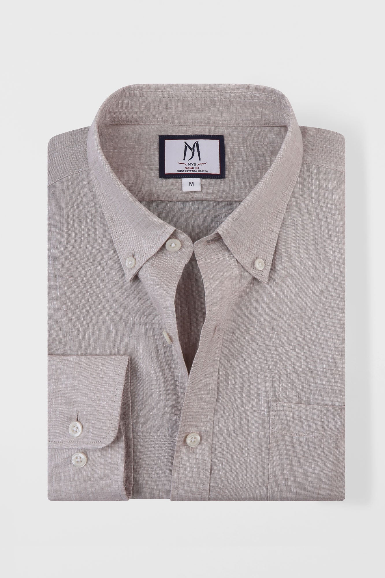 Pure Linen Button-Down Shirt