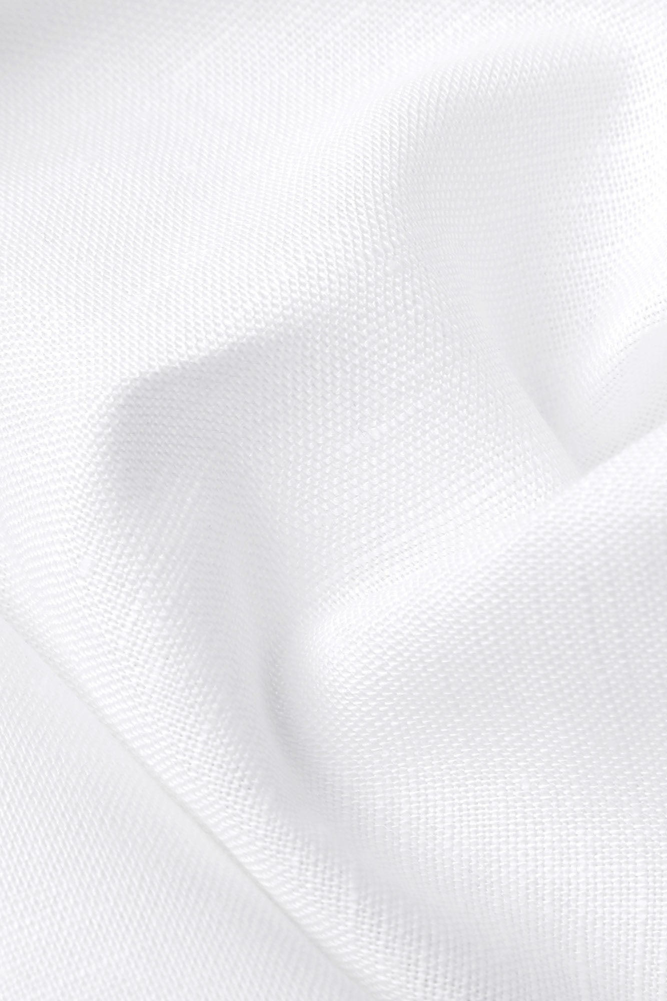 White Cotton Linen Shirt