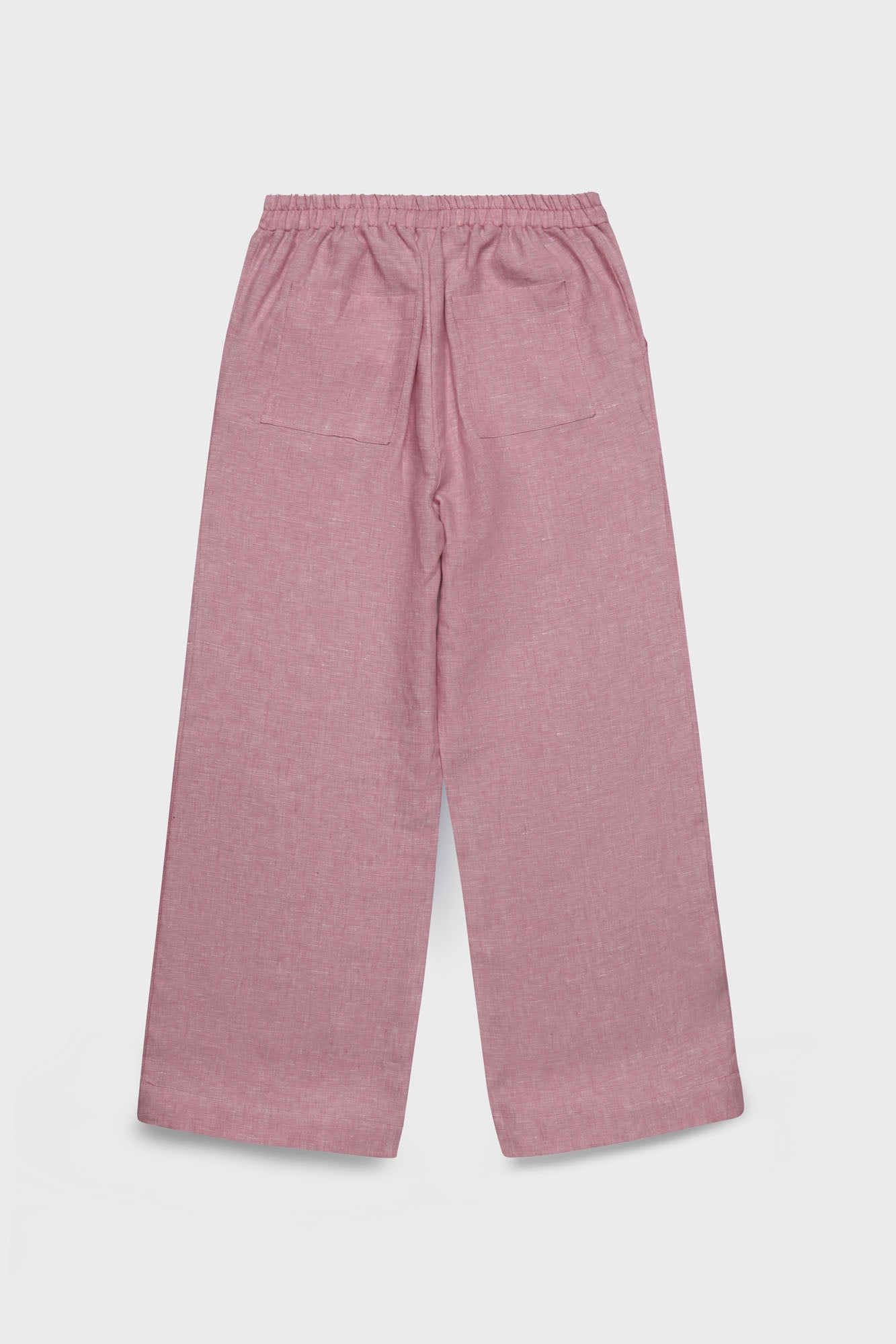 Pink Pure Linen Pants