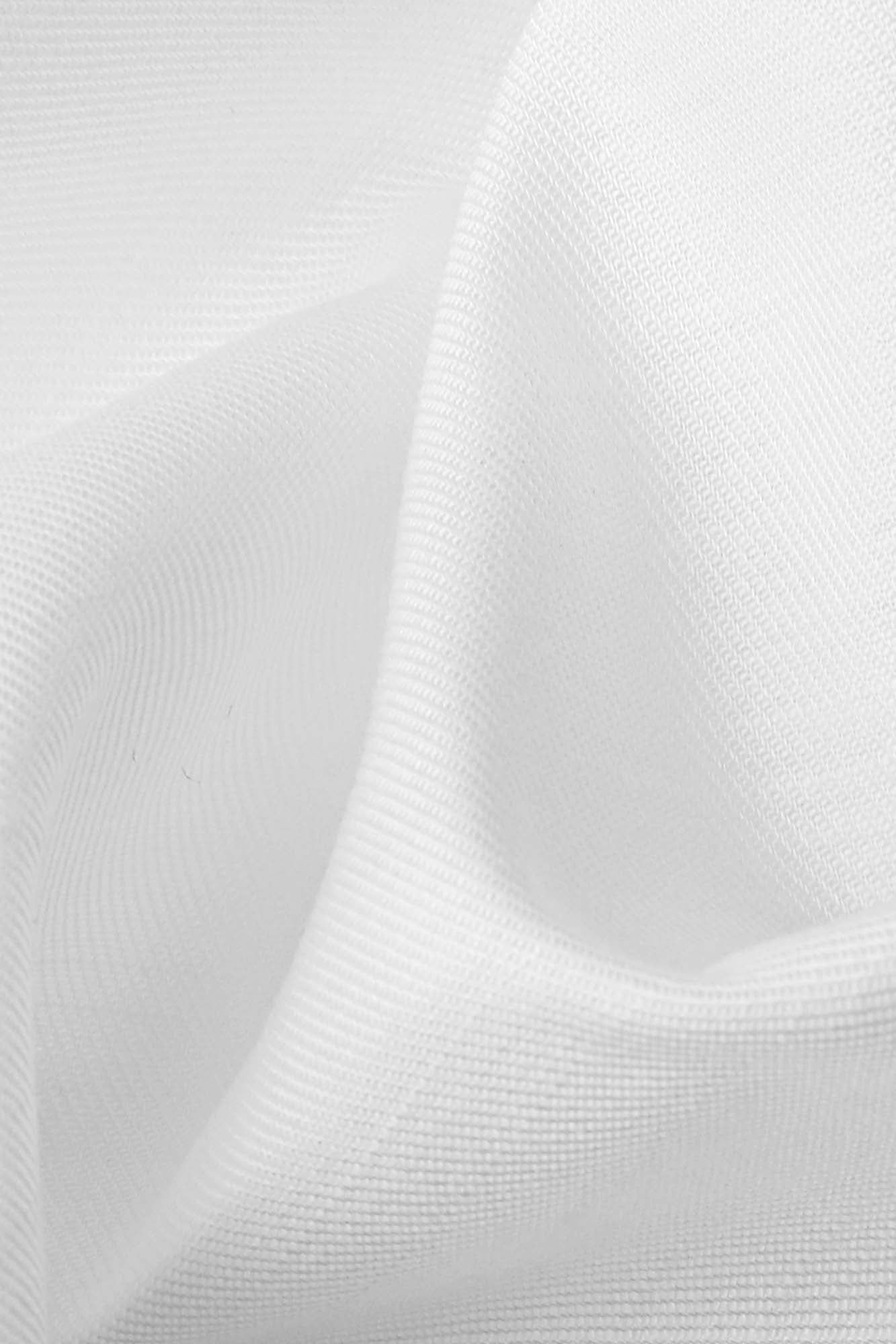 White Twill Tencel Shirt - Slim Fit