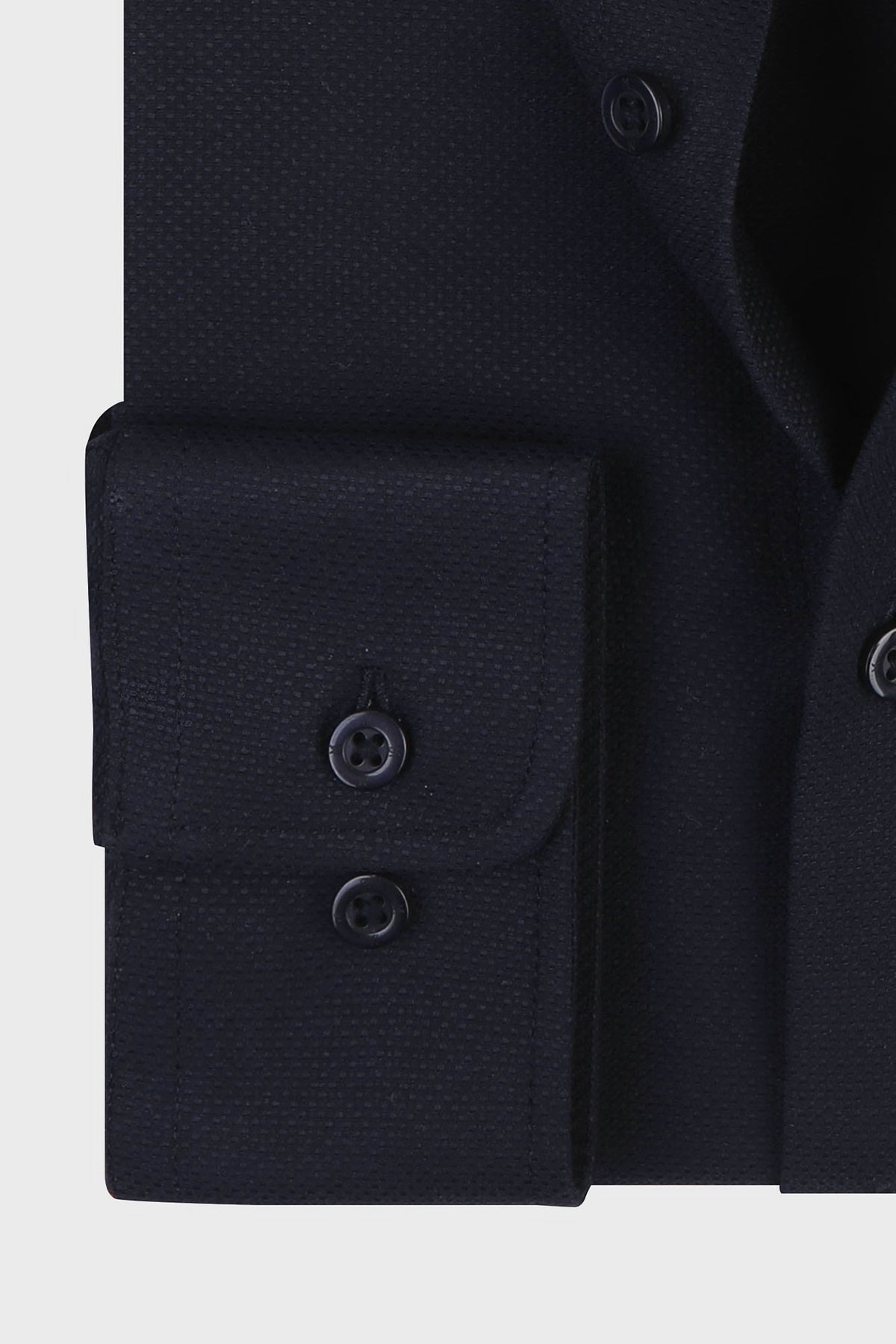 Navy Dobby Shirt - Slim Fit