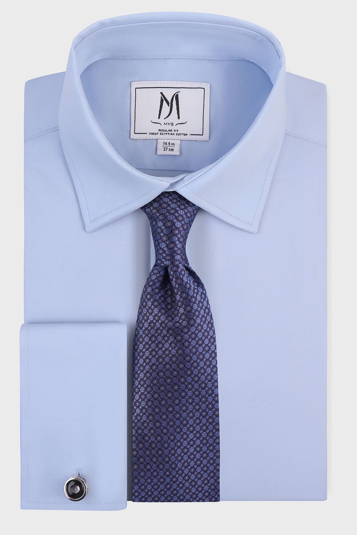 Poplin Stretch Double Cuff Shirt - Regular Fit
