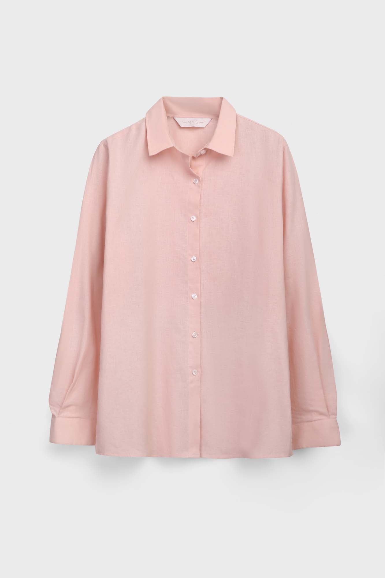PINK Linen Cotton Shirt