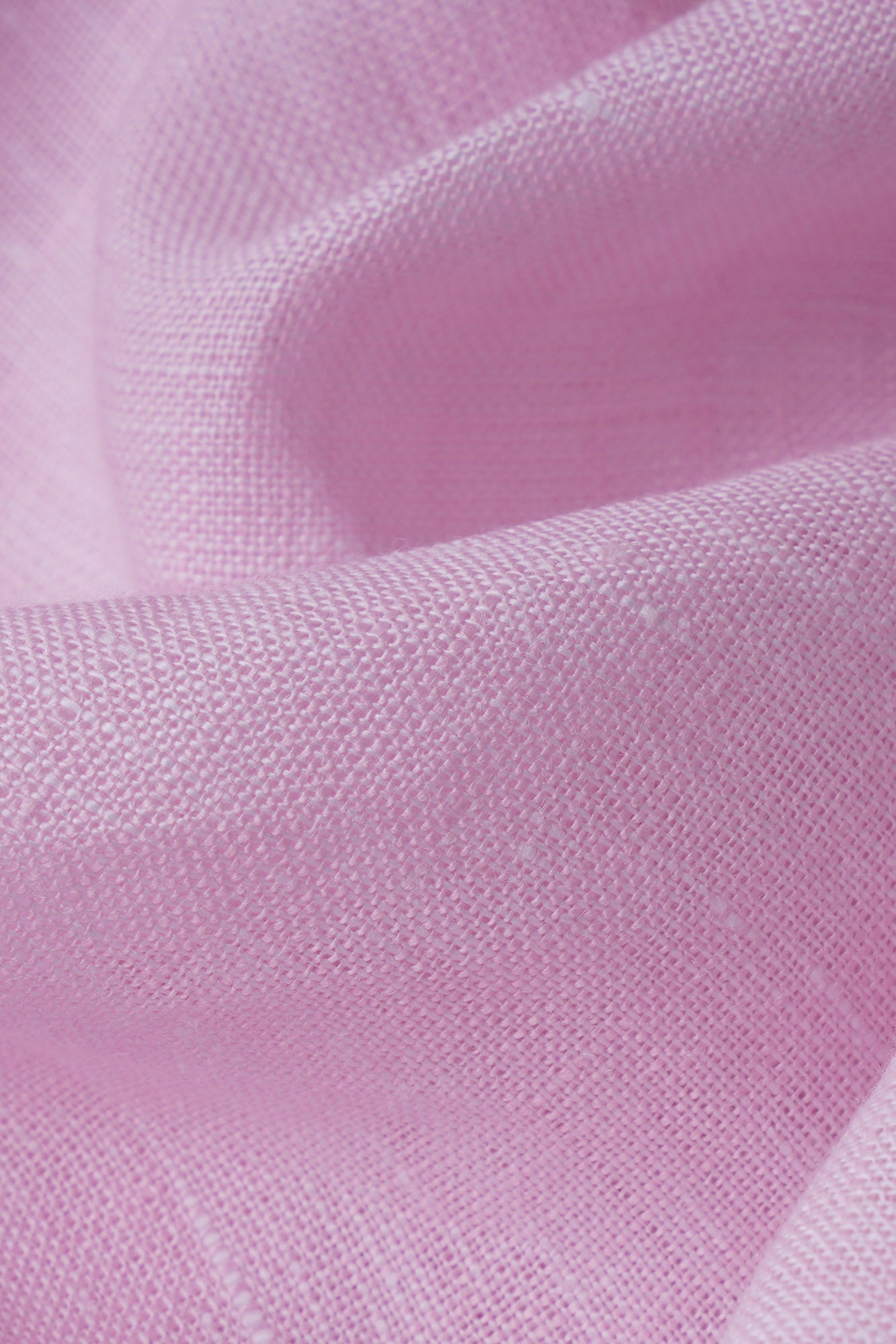 Light Pink Pure Linen Cutaway Shirt