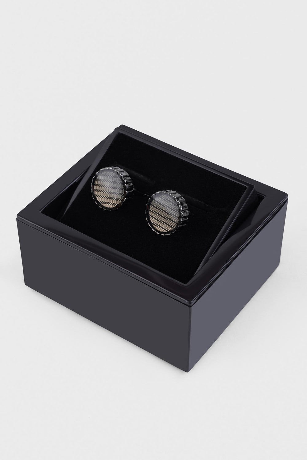 Gold Tone Round Cufflinks