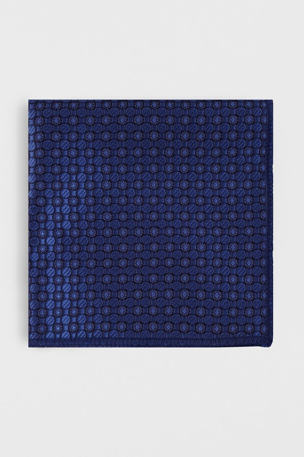 Blue Geometric Tie Set