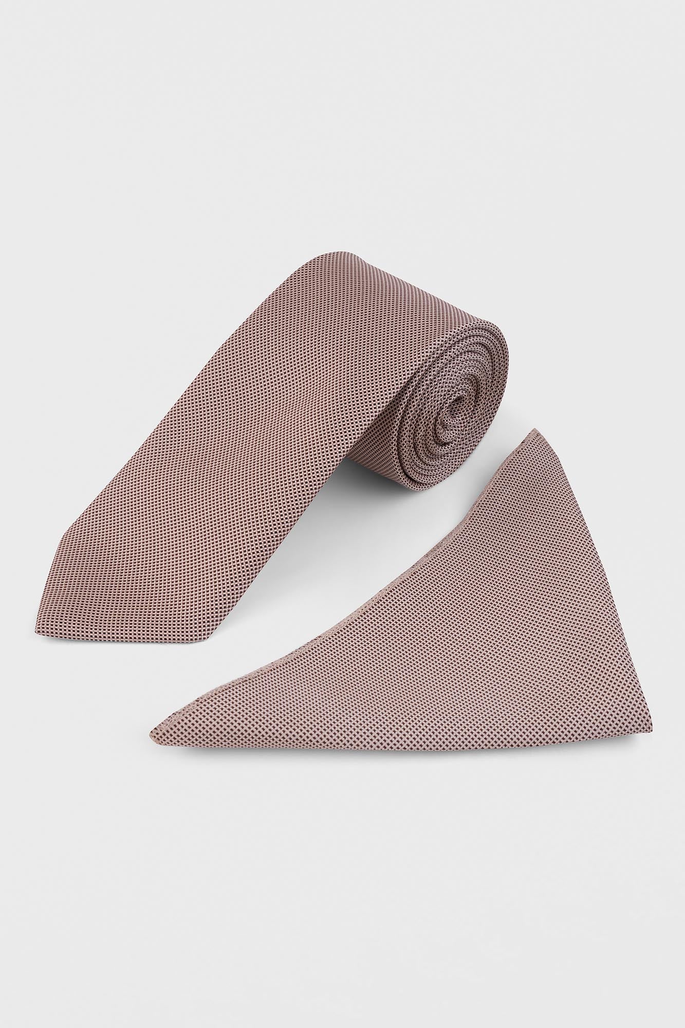 Gold Textured Tie Set