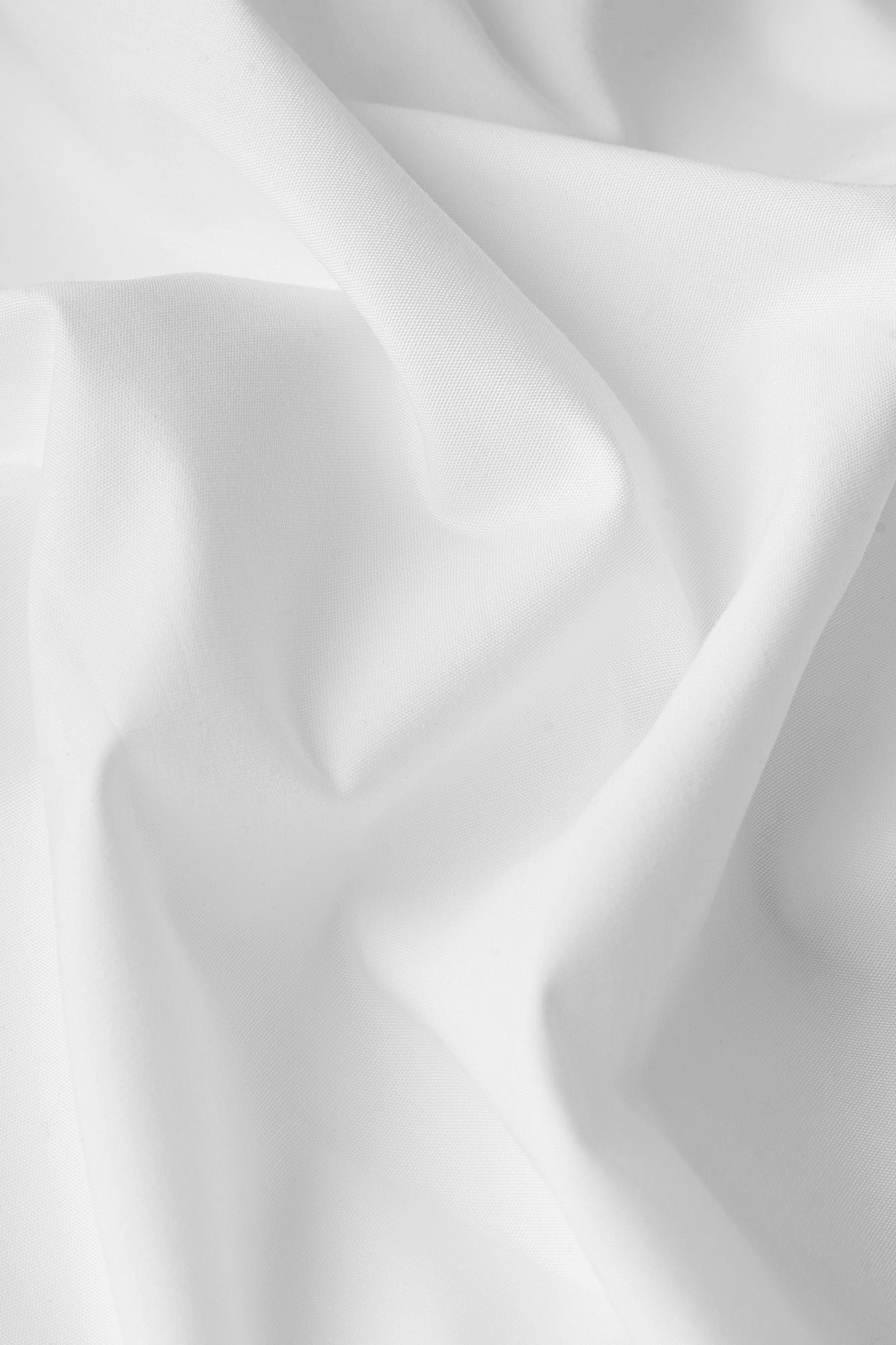 White Hidden Placket Tuxedo Stretch Shirt - Regular Fit