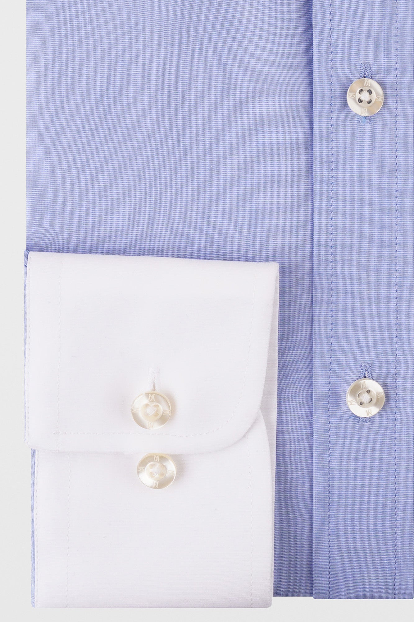 Blue Filafil Contrast Shirt - Regular Fit