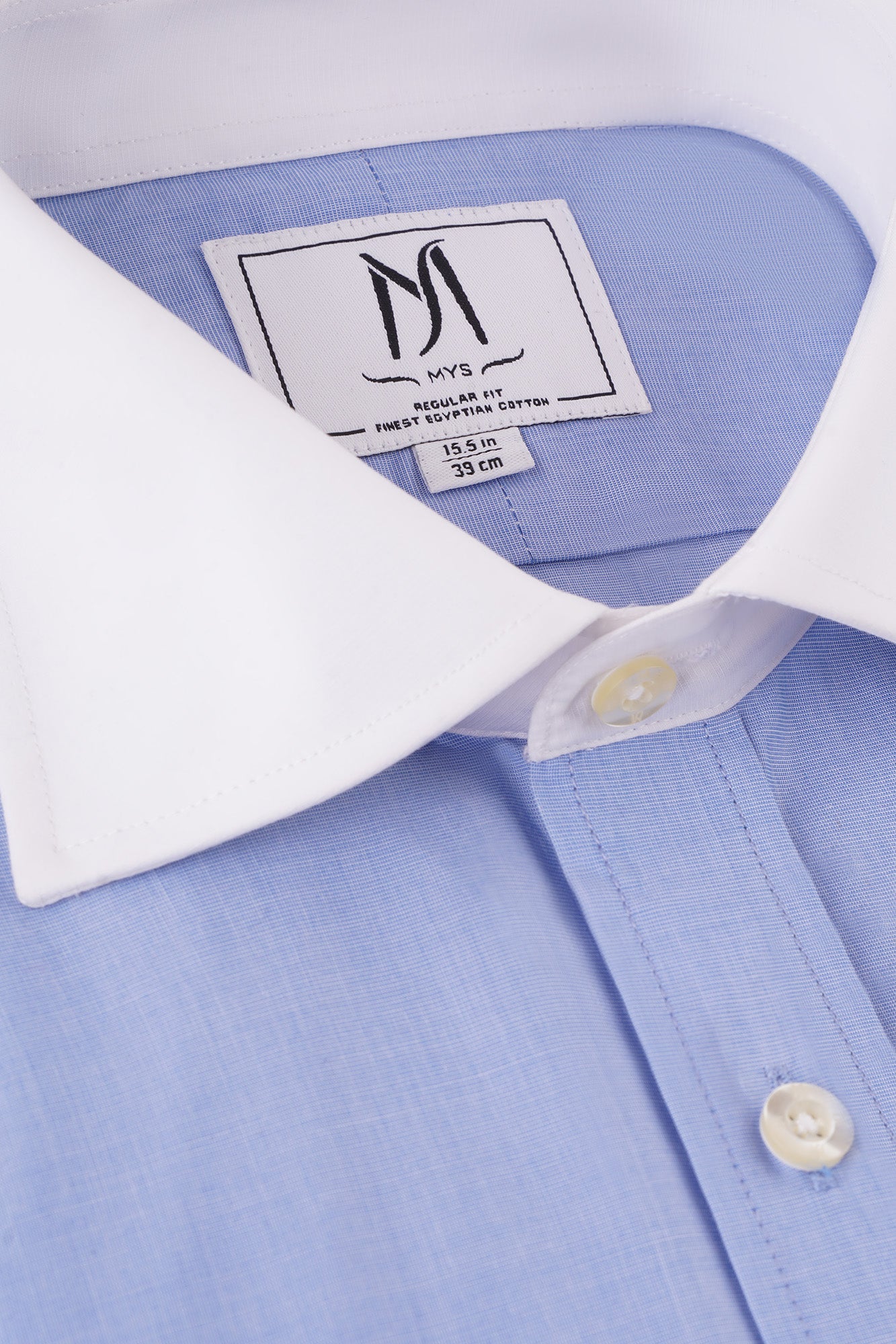 Blue Filafil Contrast Shirt - Regular Fit