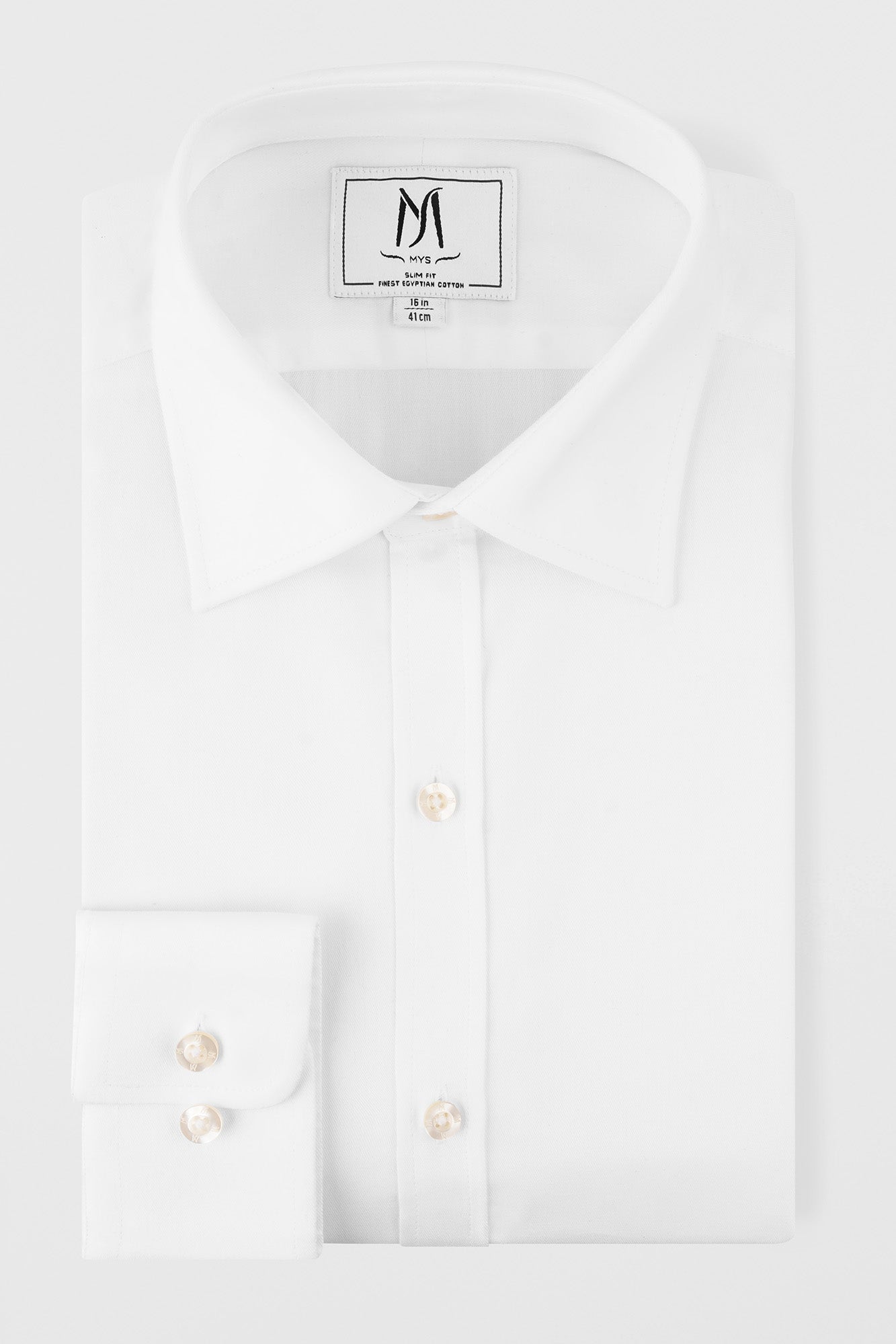 White Twill Shirt - Slim Fit