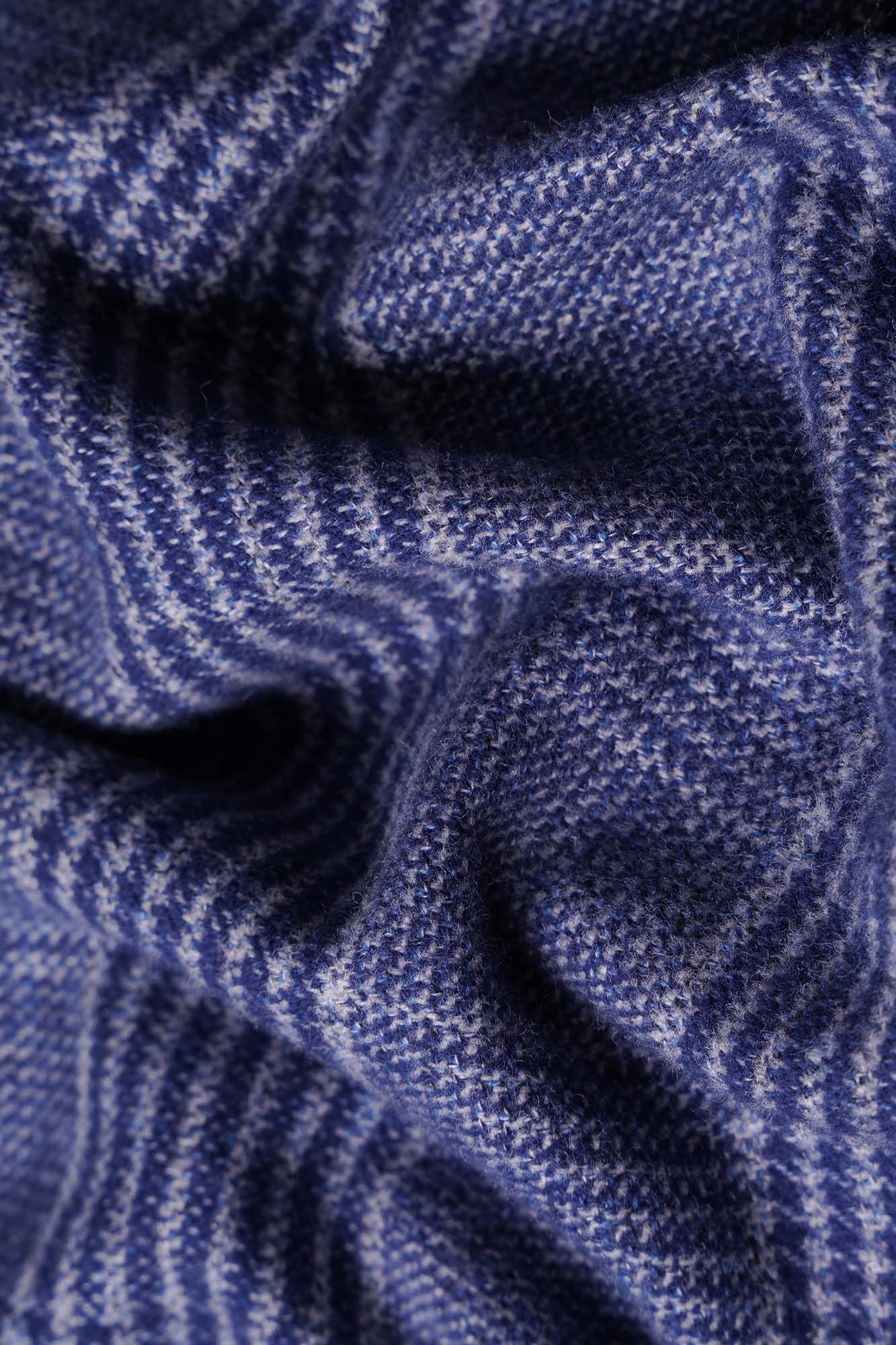 Blue Prince of Wales Checkered Overshirt