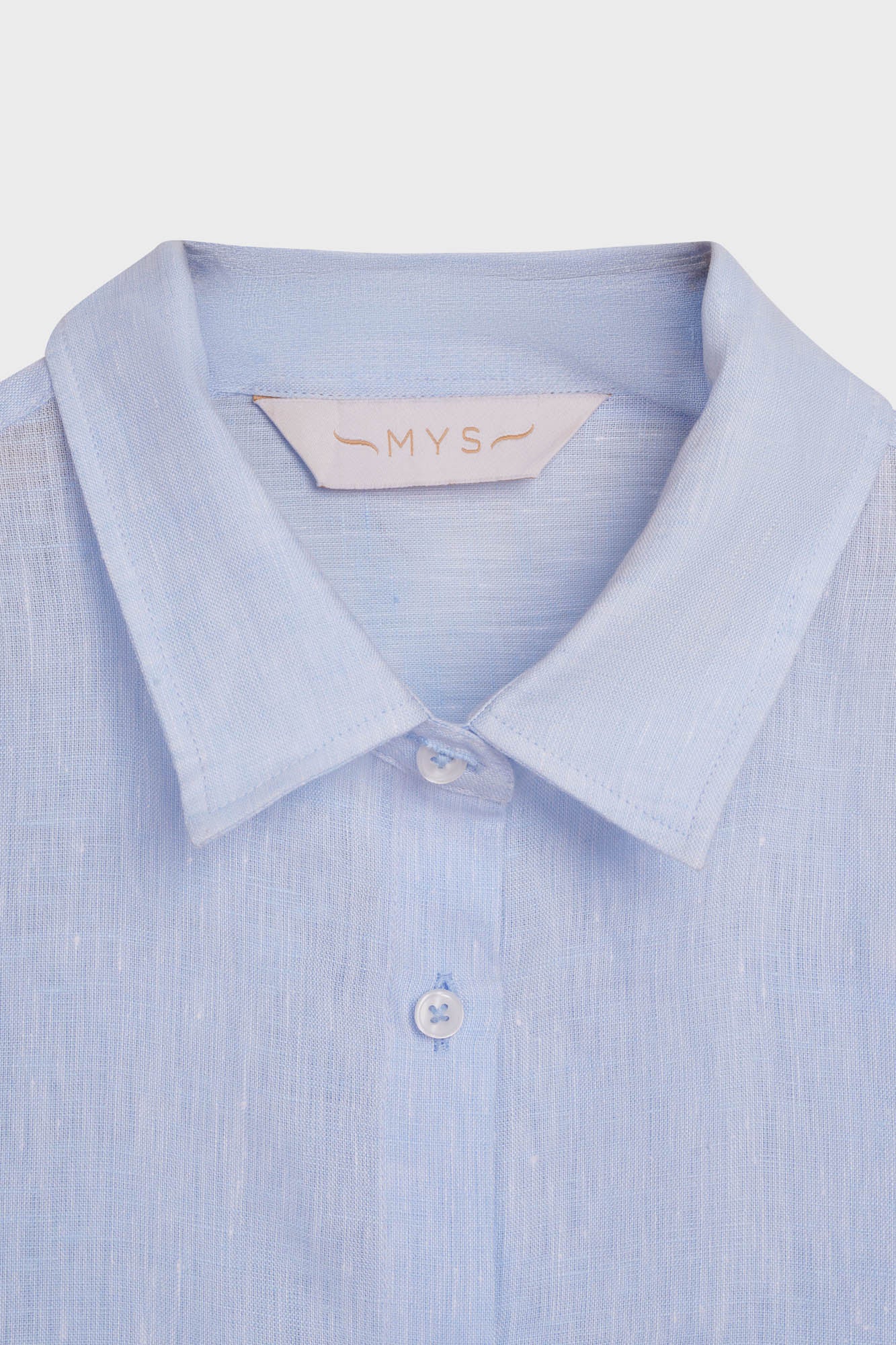 Light Blue Pure Linen Shirt