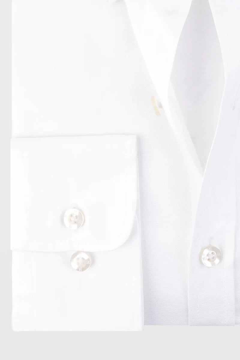 White Oxford Button-Down Shirt