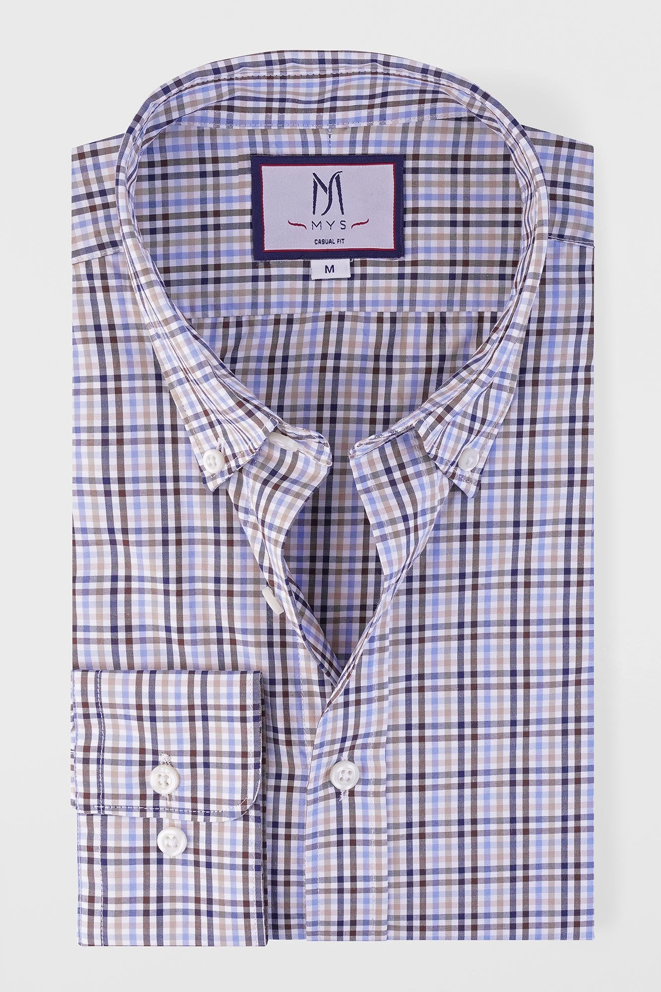 Multi-Color Checkered Poplin Shirt