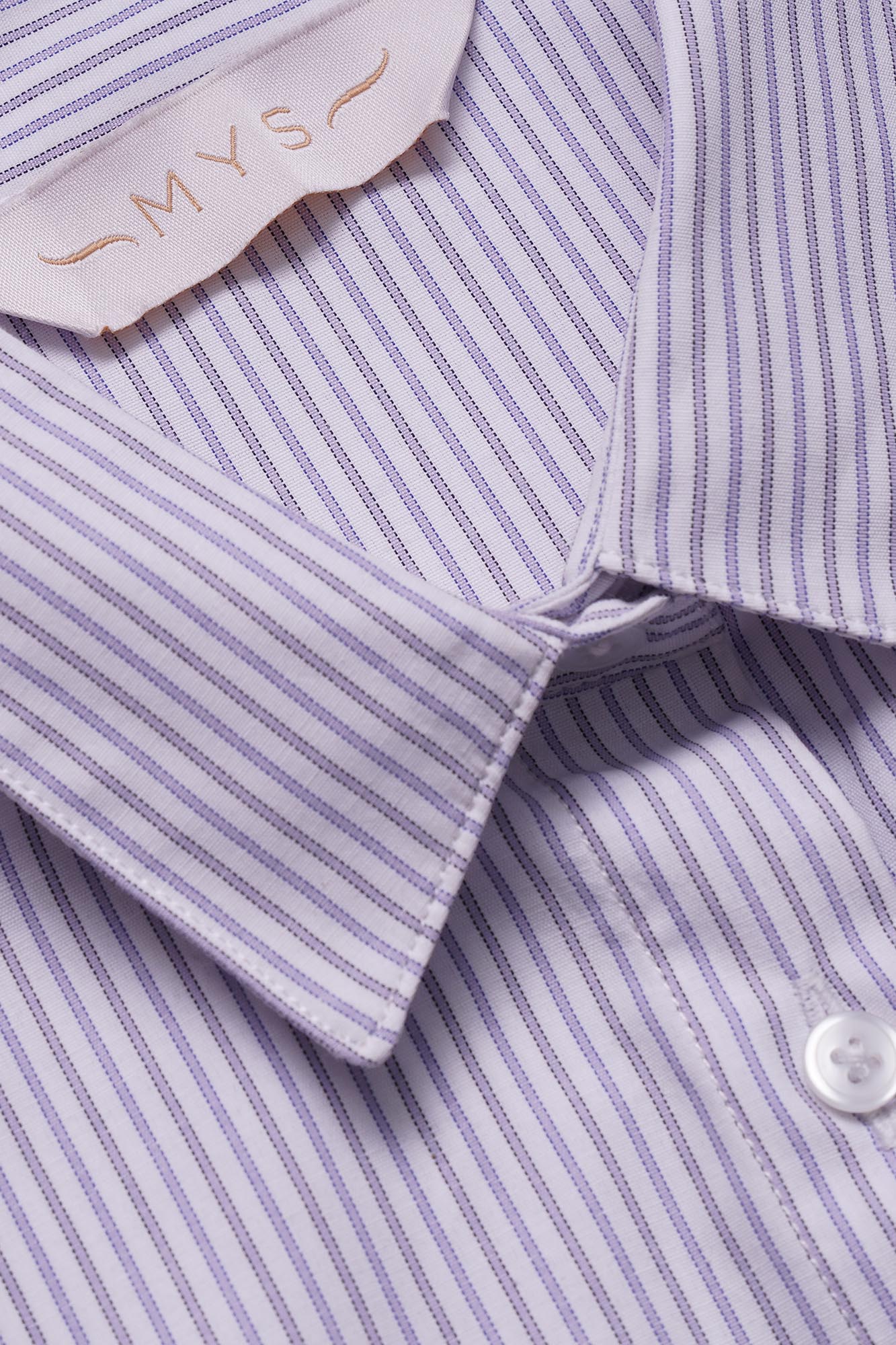 Striped Poplin Puff Sleeve Shirt