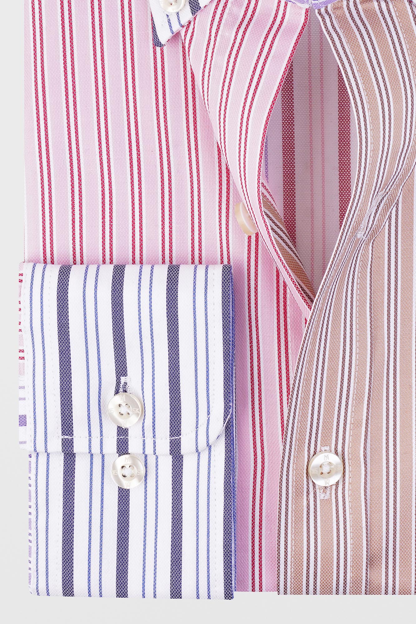 Multi-Color Striped Poplin Shirt