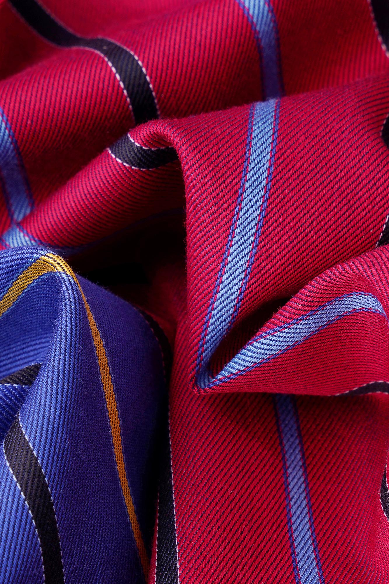 Multi-Color Striped Twill Shirt