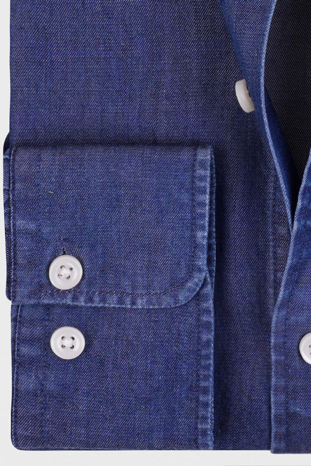 Medium Blue Denim Tencel Shirt