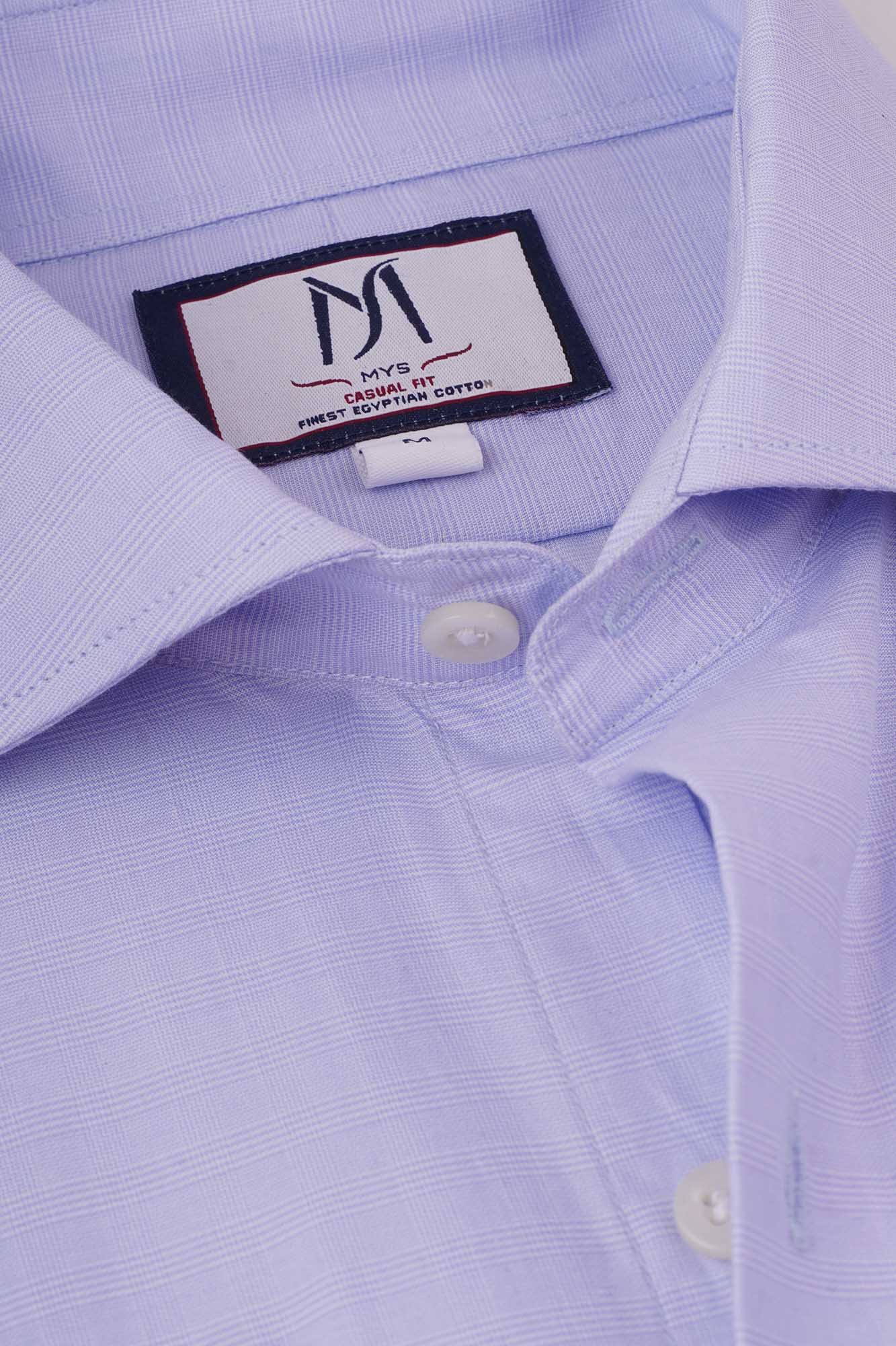 Checkered Shirt Light Blue