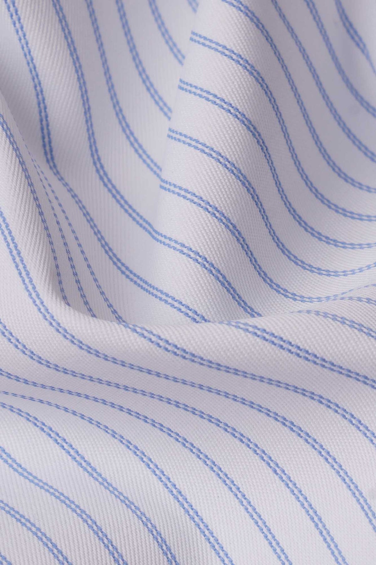 Blue Striped Micro-Lycra Shirt