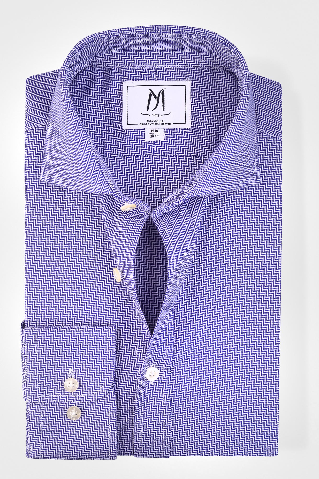 Blue Dobby Shirt - Regular Fit