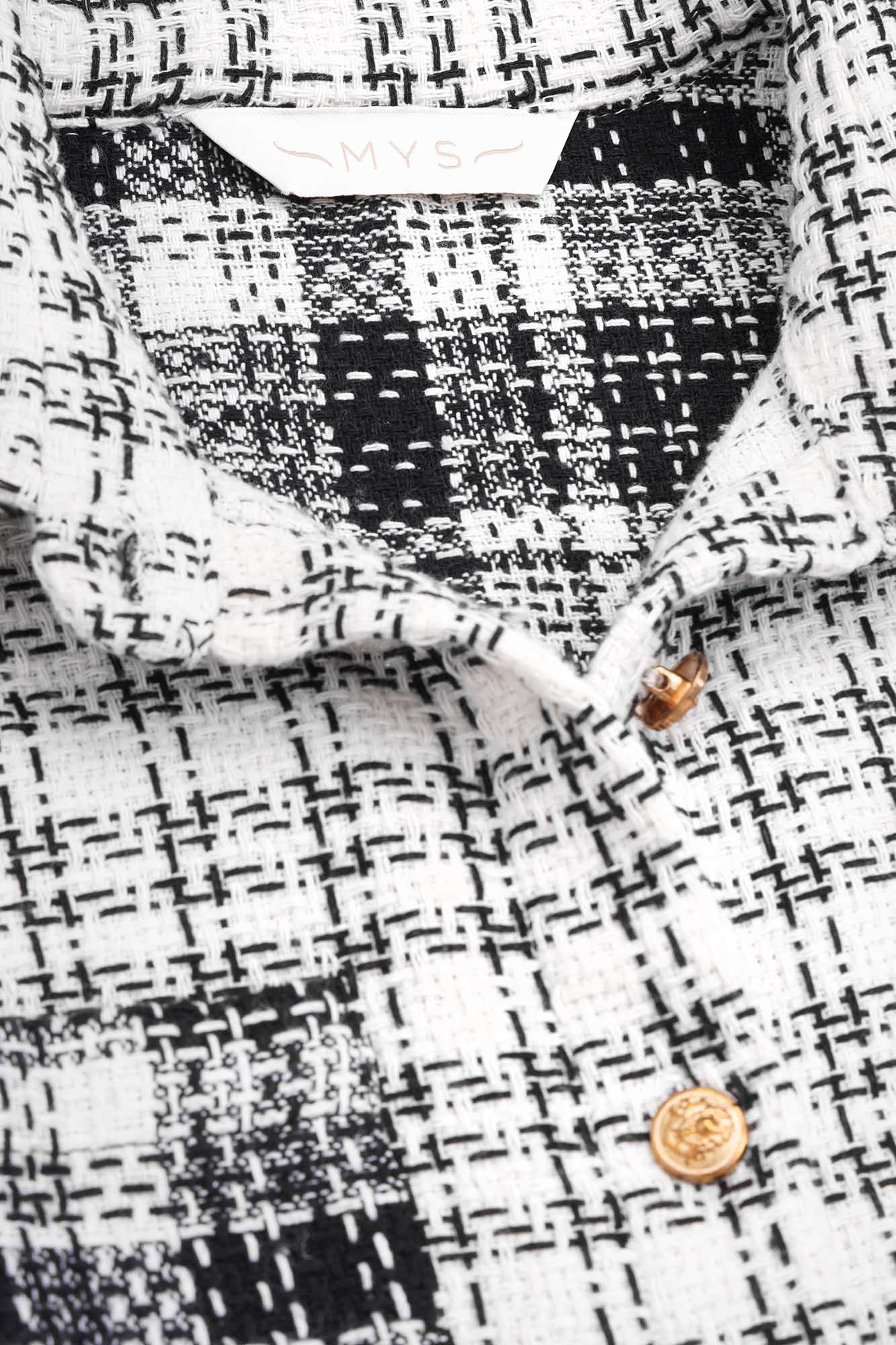 Black & White Patch-Work Overshirt