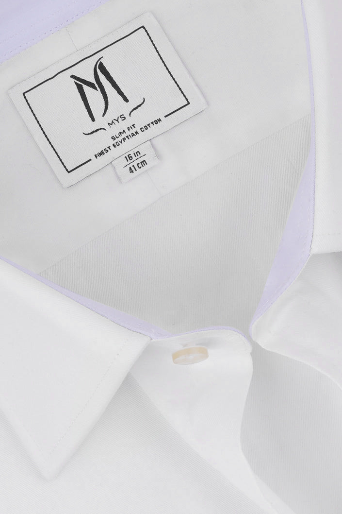 White Twill Shirt - Regular Fit