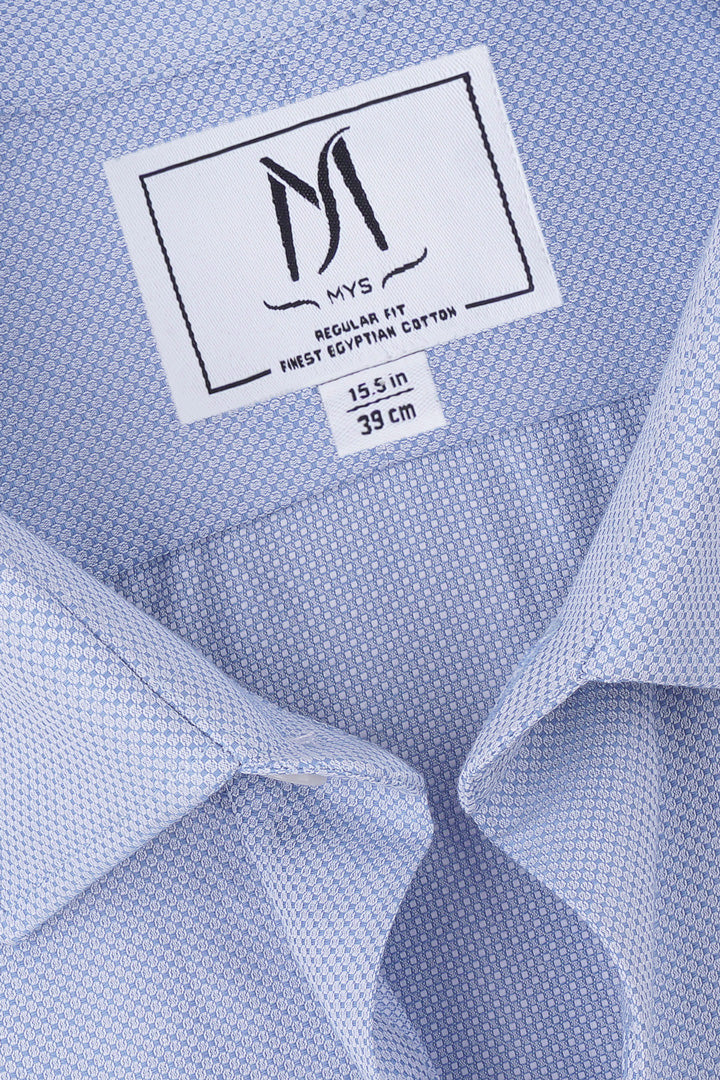 Sky Blue Dobby Shirt - Regular Fit