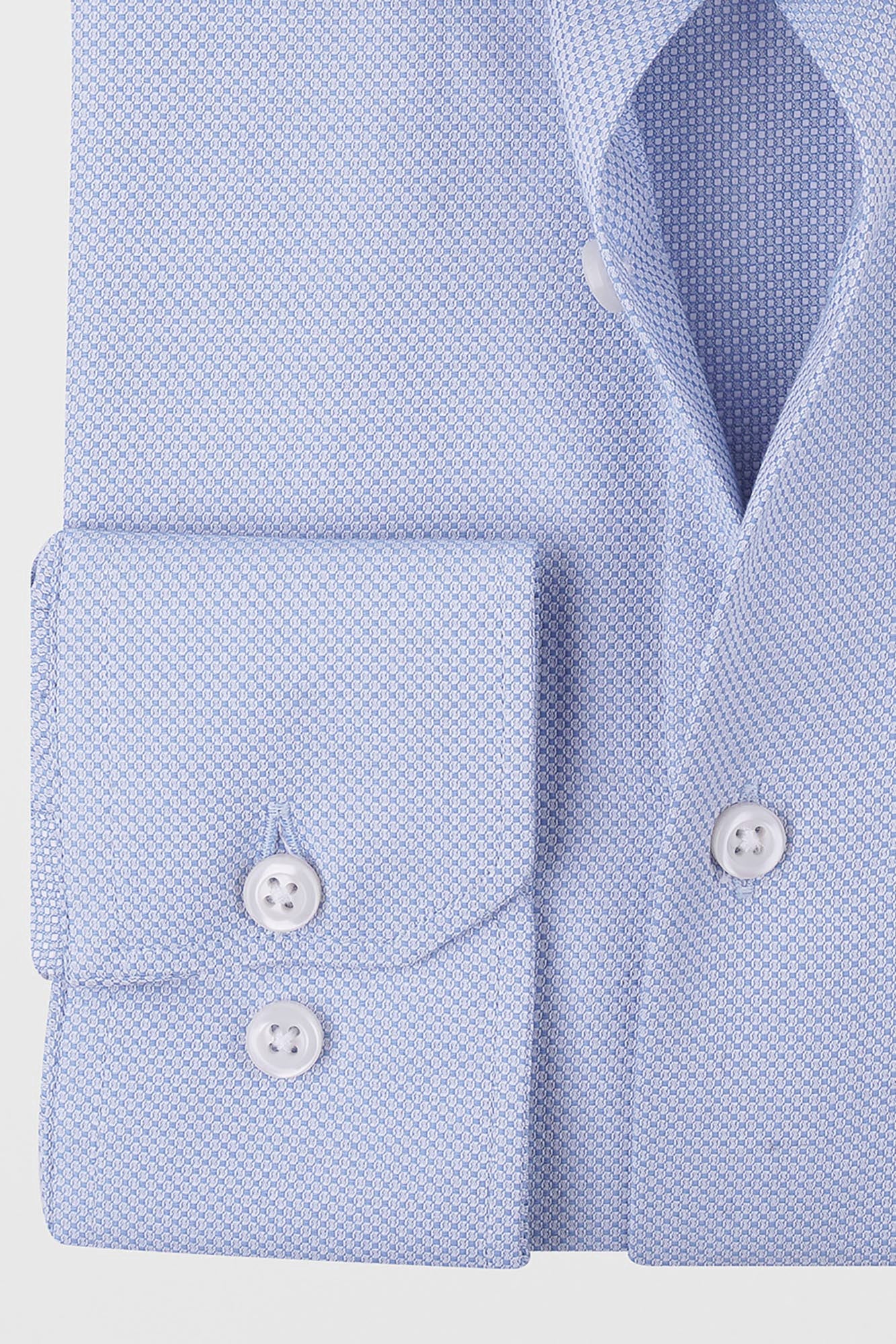 Sky Blue Dobby Shirt - Regular Fit