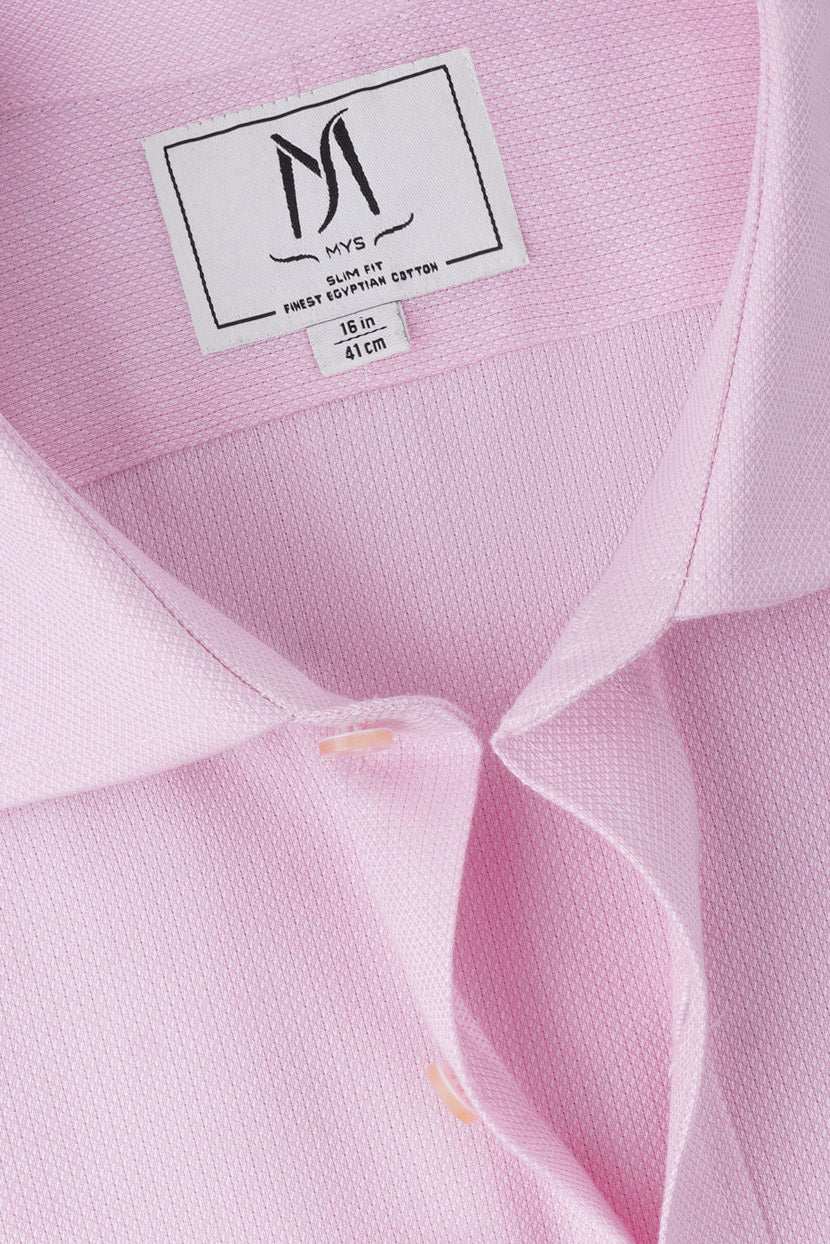Pink Dobby Shirt - Slim Fit
