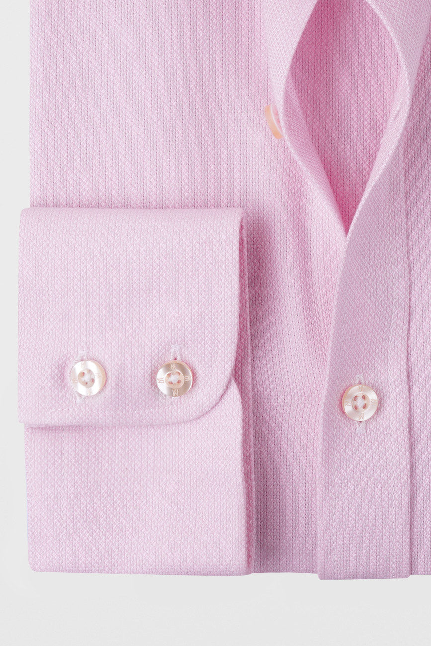 Pink Dobby Shirt - Slim Fit