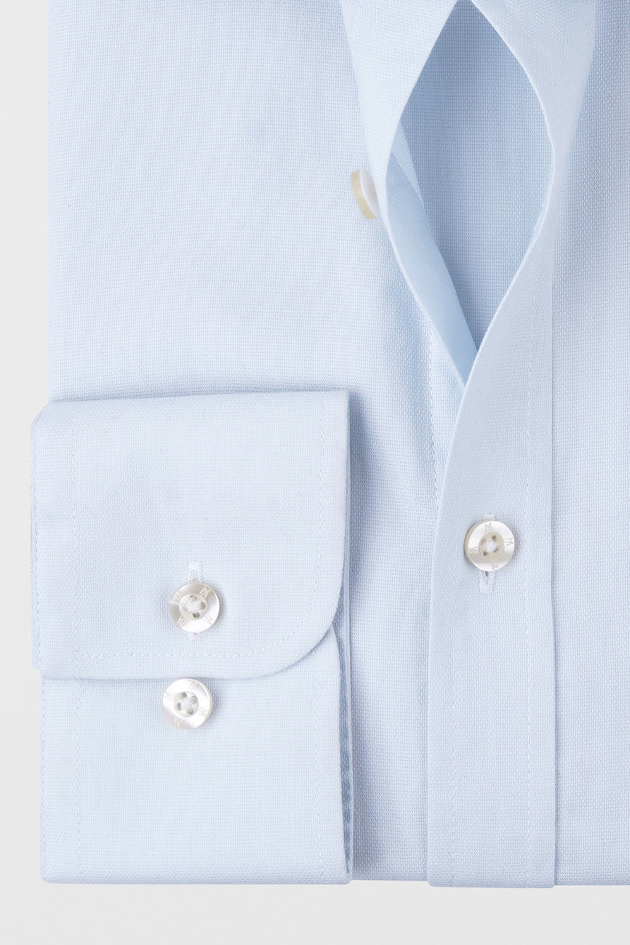 Light Blue Dobby Shirt - Regular Fit