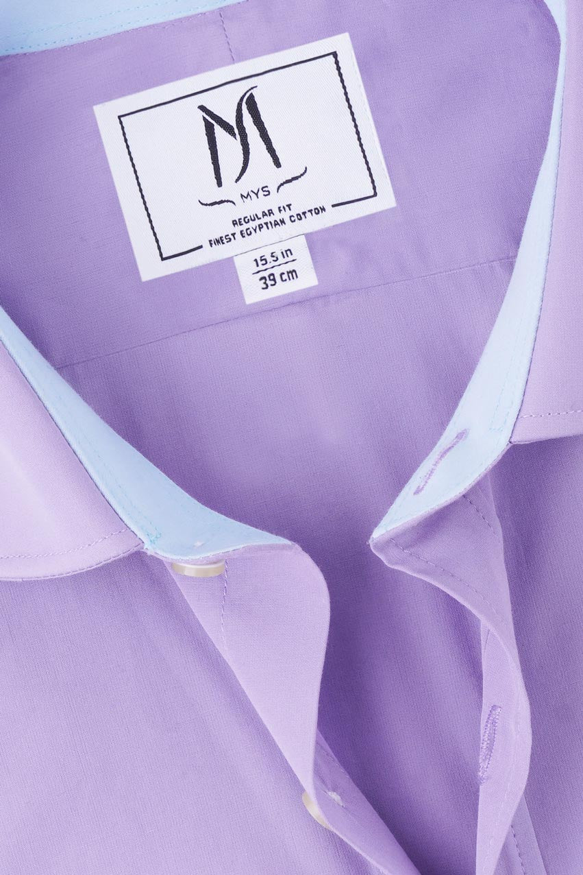 Lilac Poplin Shirt - Regular Fit