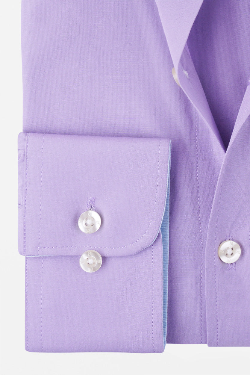 Lilac Poplin Shirt - Regular Fit