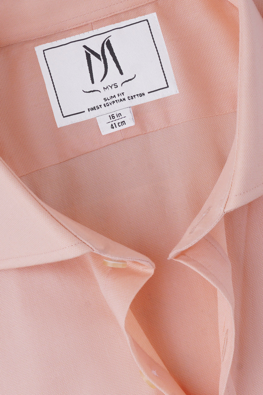 Orange Dobby Shirt - Slim Fit