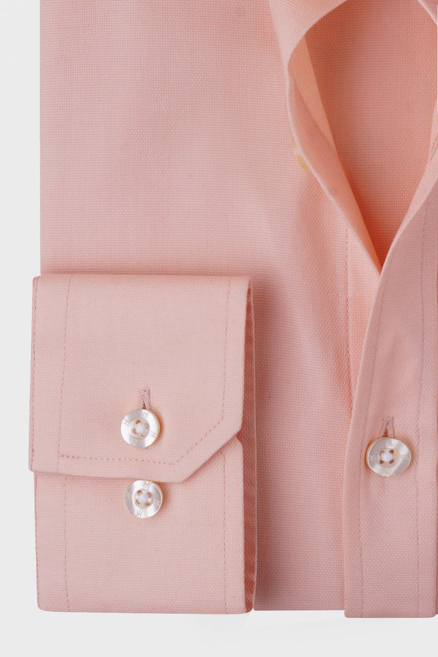 Orange Dobby Shirt - Slim Fit