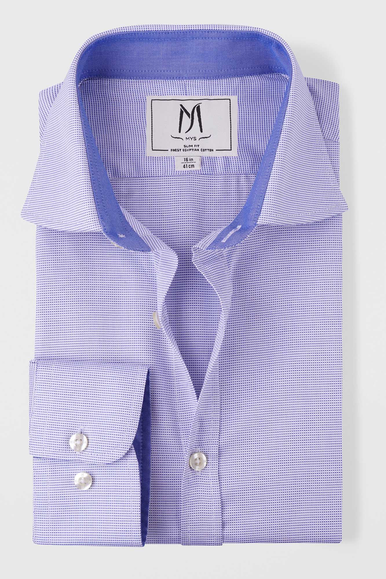 Blue End-On-End Shirt - Slim Fit