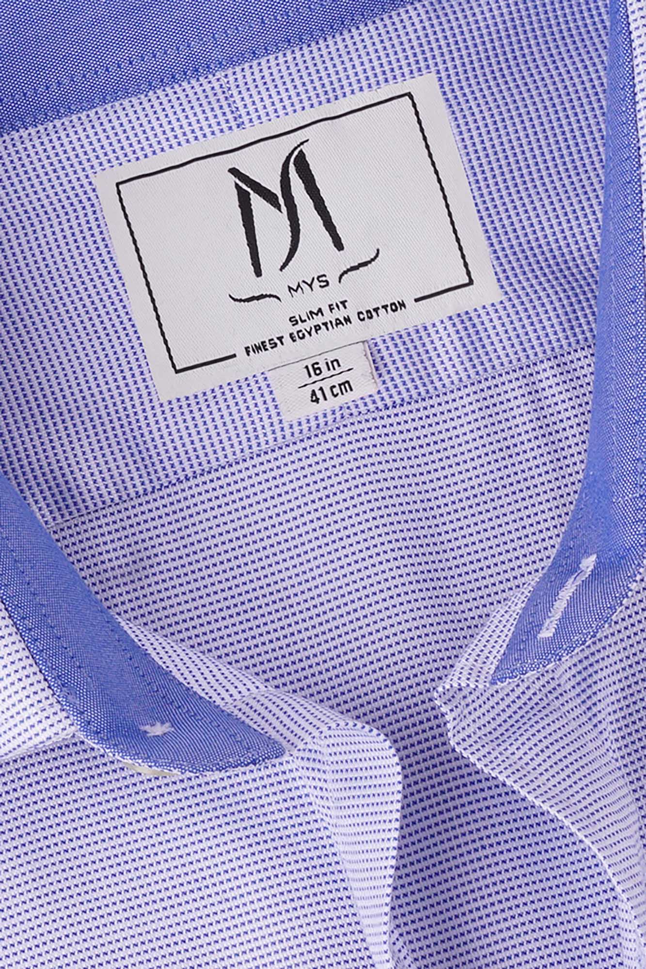 Blue End-On-End Shirt - Slim Fit