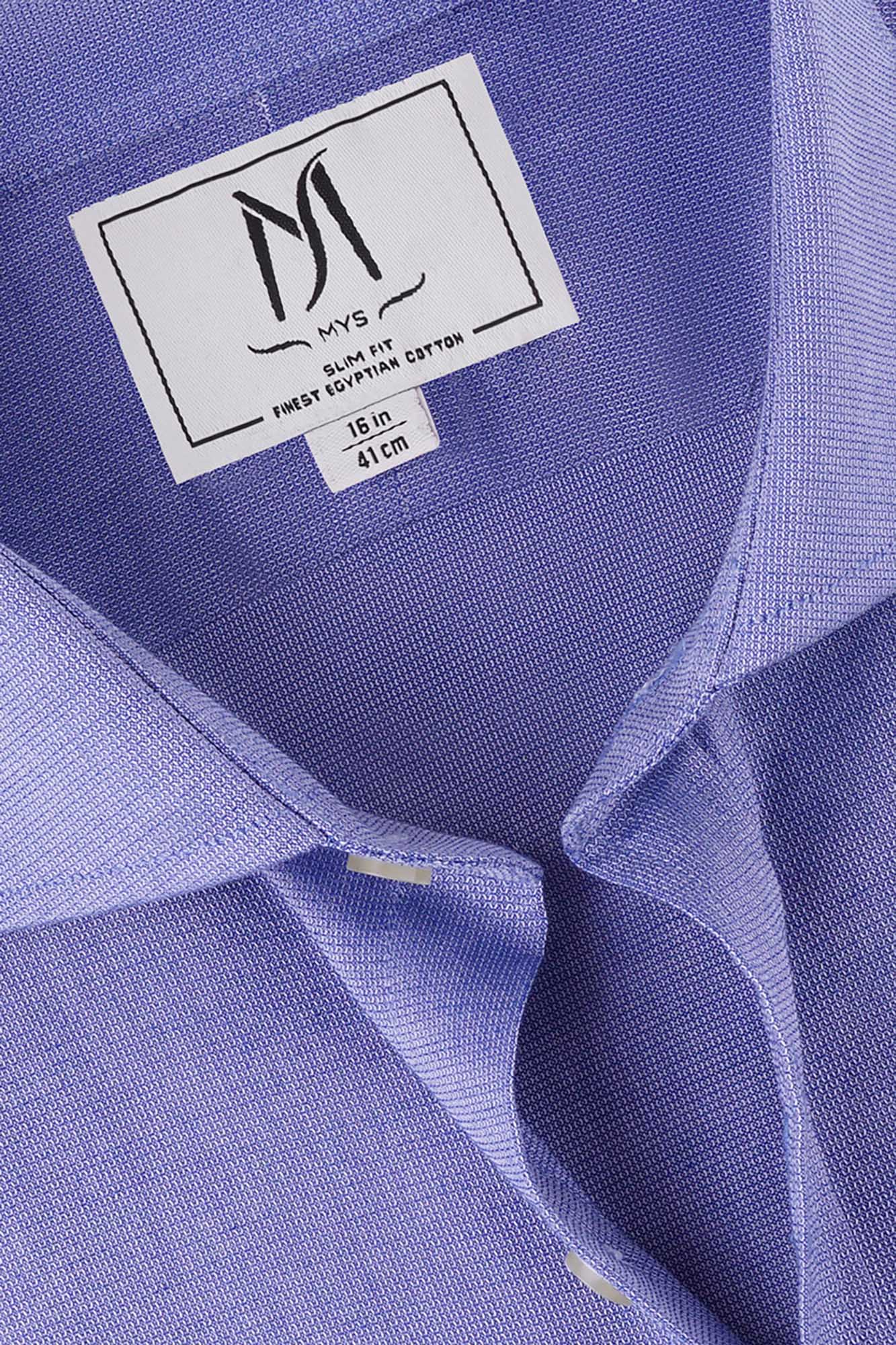 Blue Dobby Shirt - Slim Fit