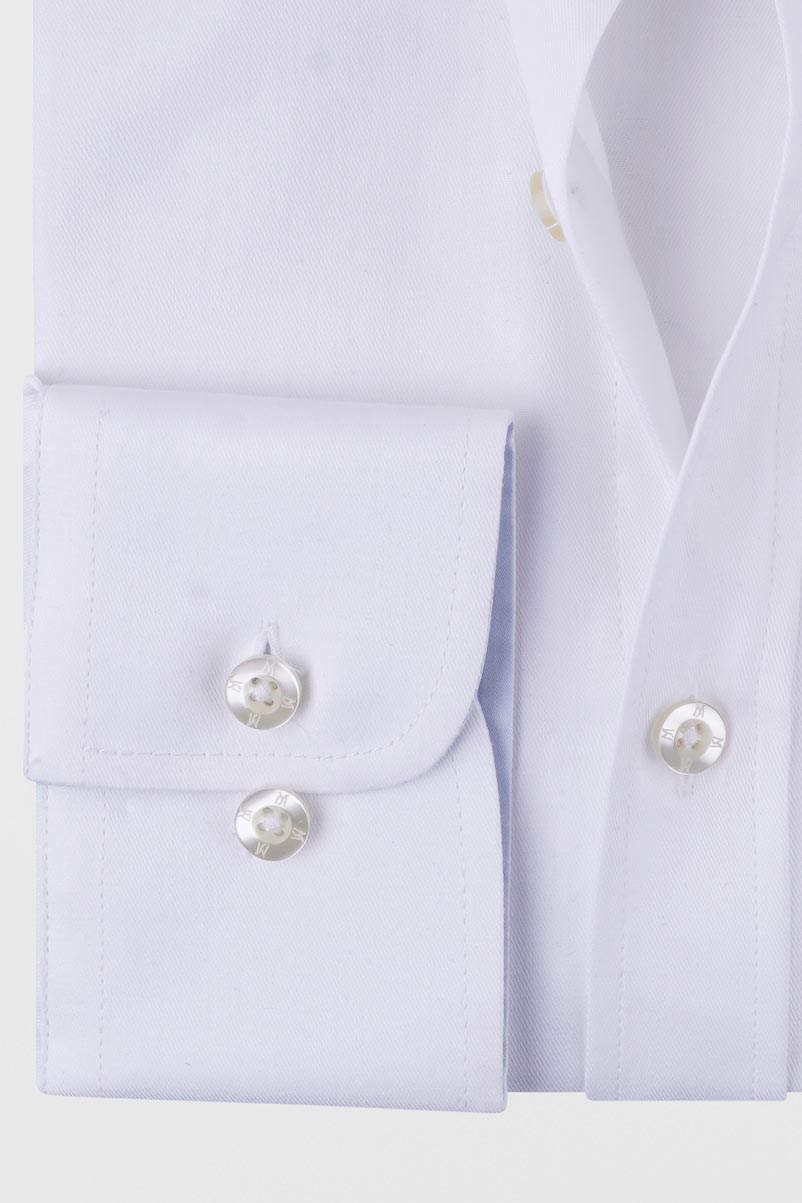 White Twill Shirt - Slim Fit