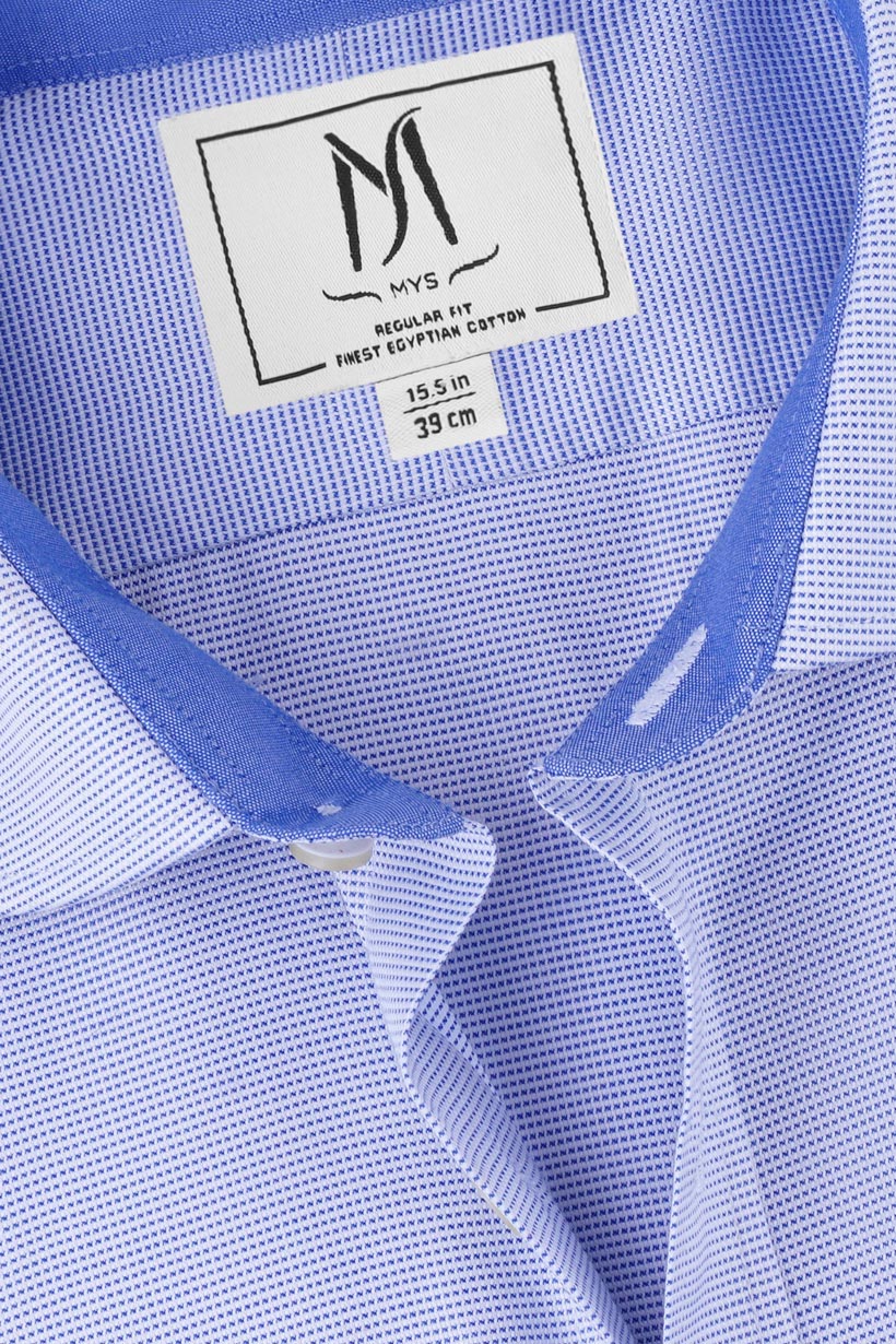 Blue End-On-End Shirt - Regular Fit