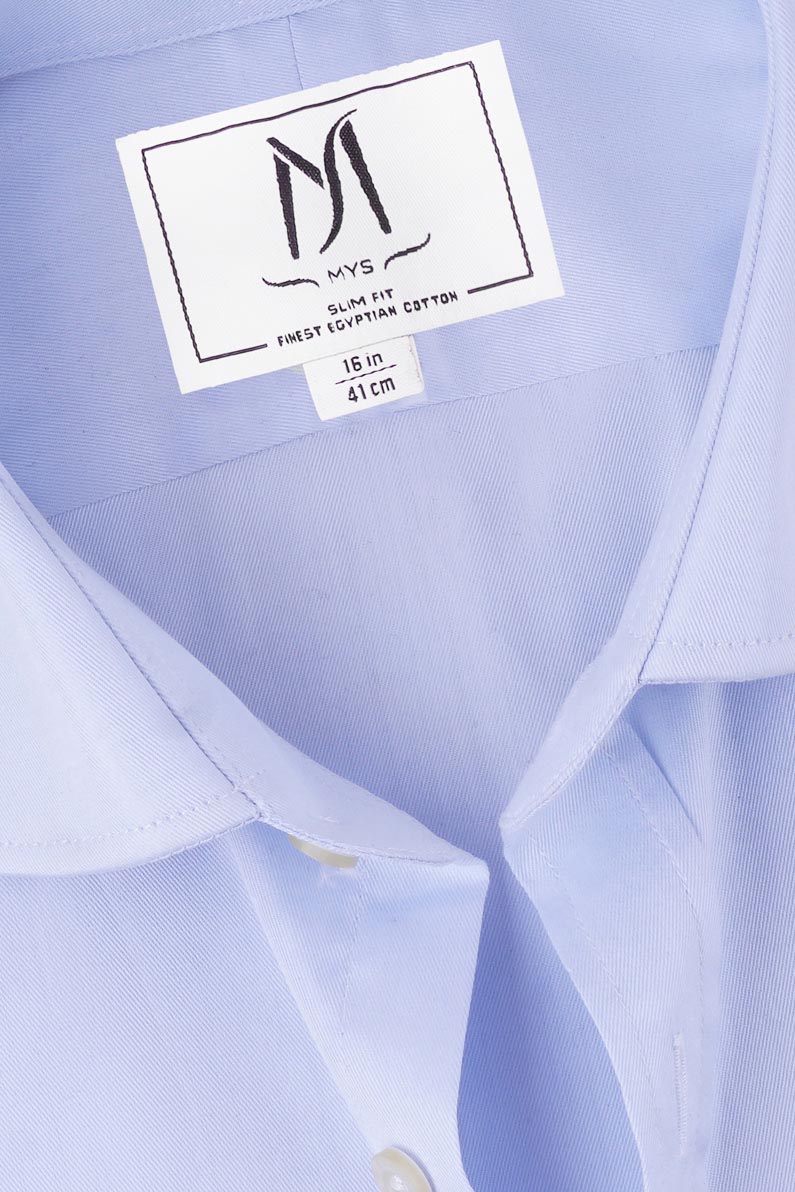 Light Blue Twill Shirt - Slim Fit