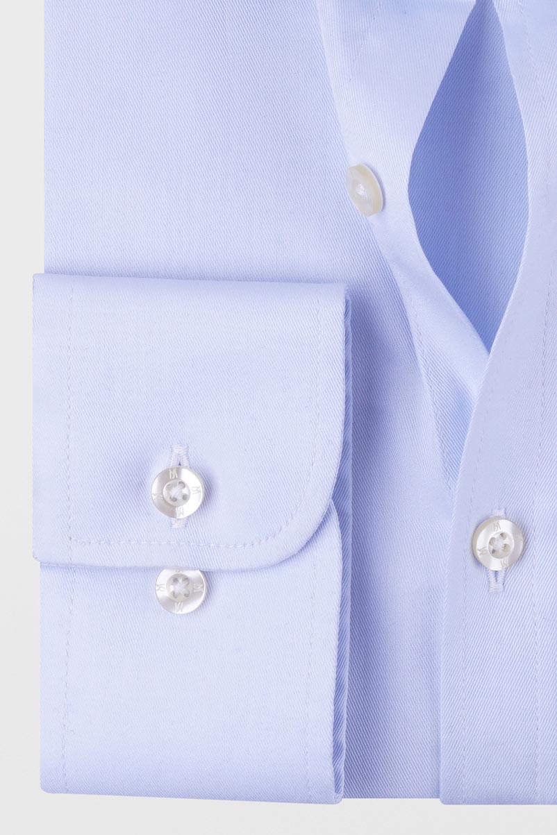 Light Blue Twill Shirt - Slim Fit