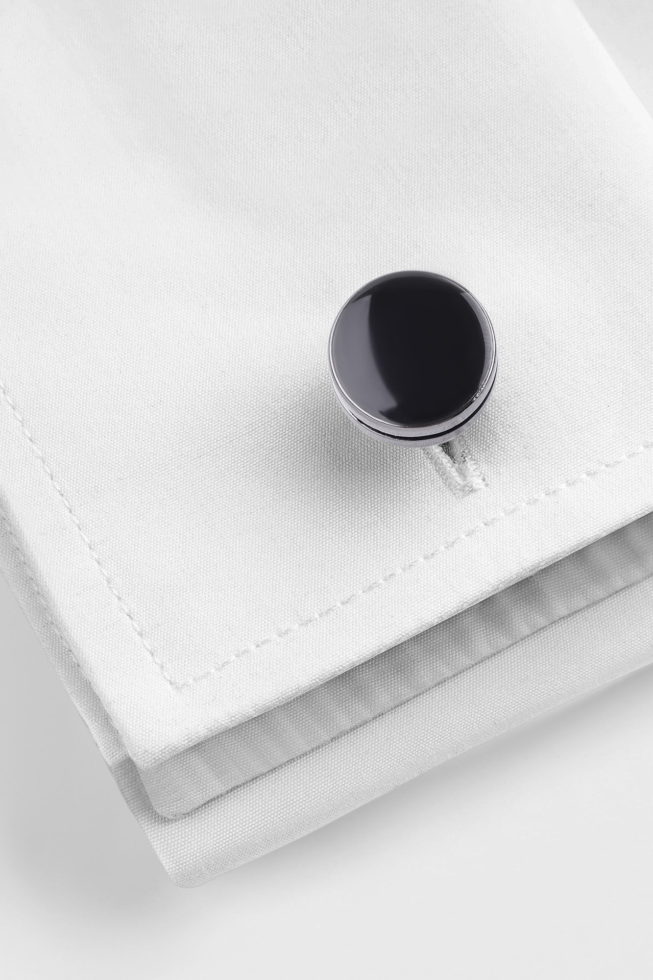 Black Onyx Round Cufflinks