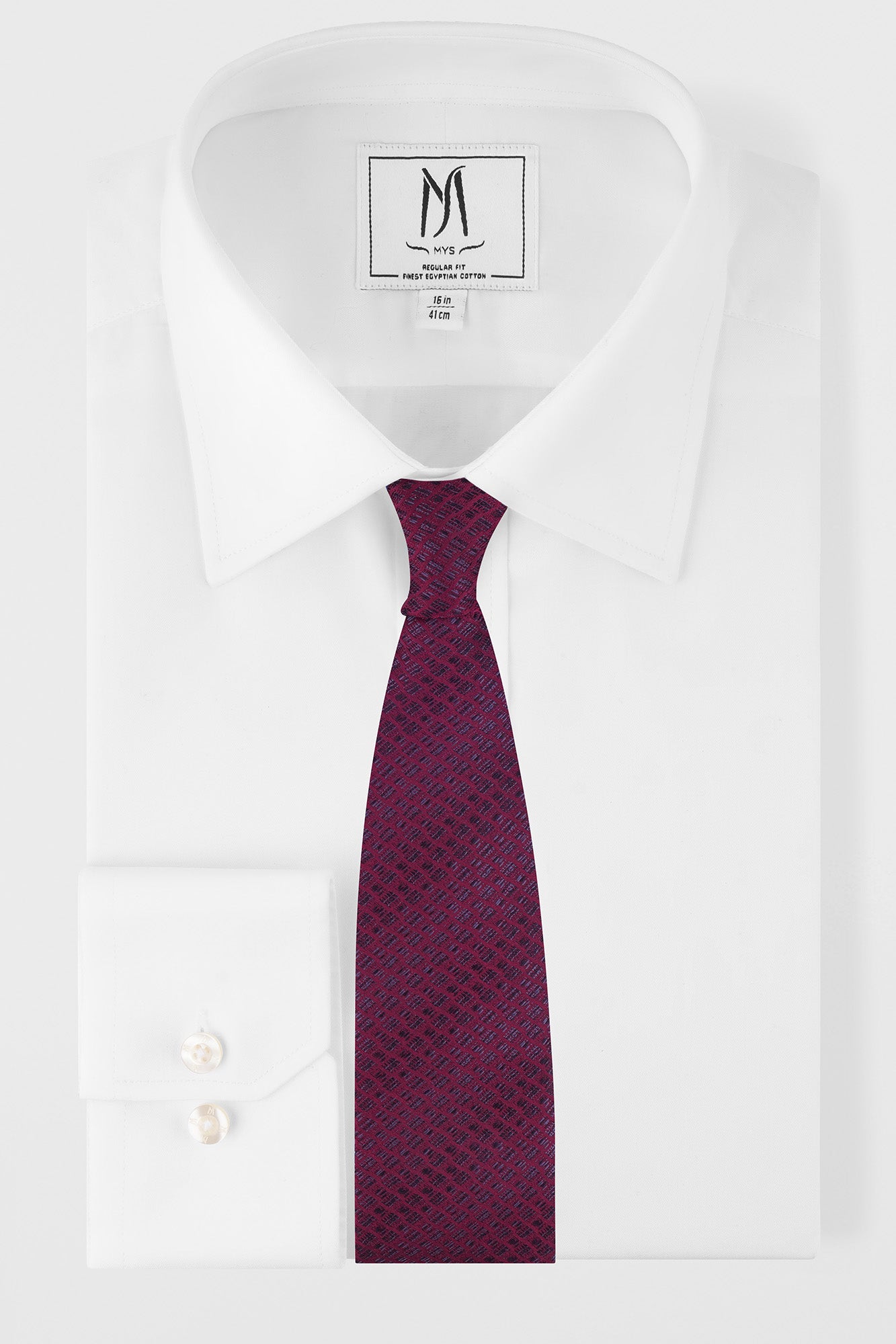 Red Textured Tie Set