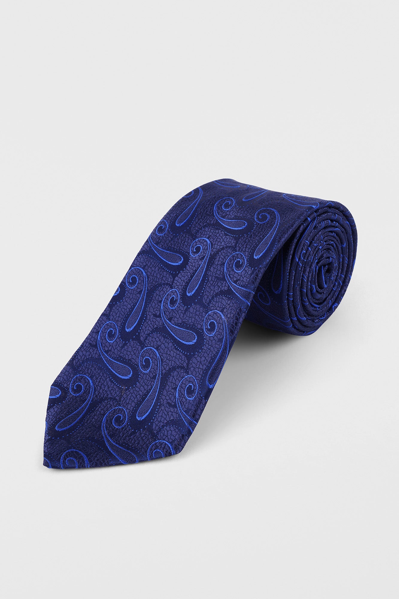 Navy Paisley Tie