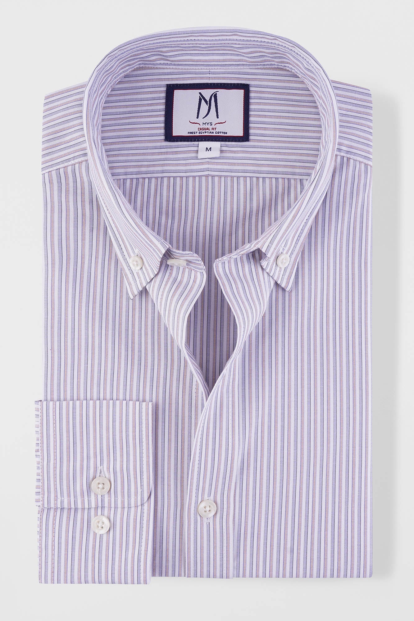 Red Striped Poplin Shirt