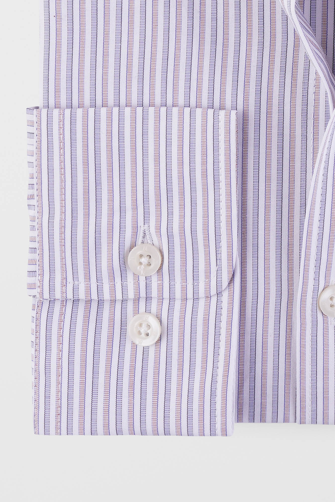 Red Striped Poplin Shirt